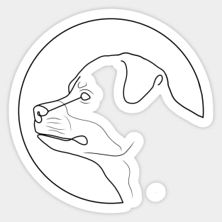 rottweiler dog Sticker